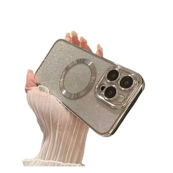 Silver Case for iPhone 14/15 PRO Max - Picture 1 of 3